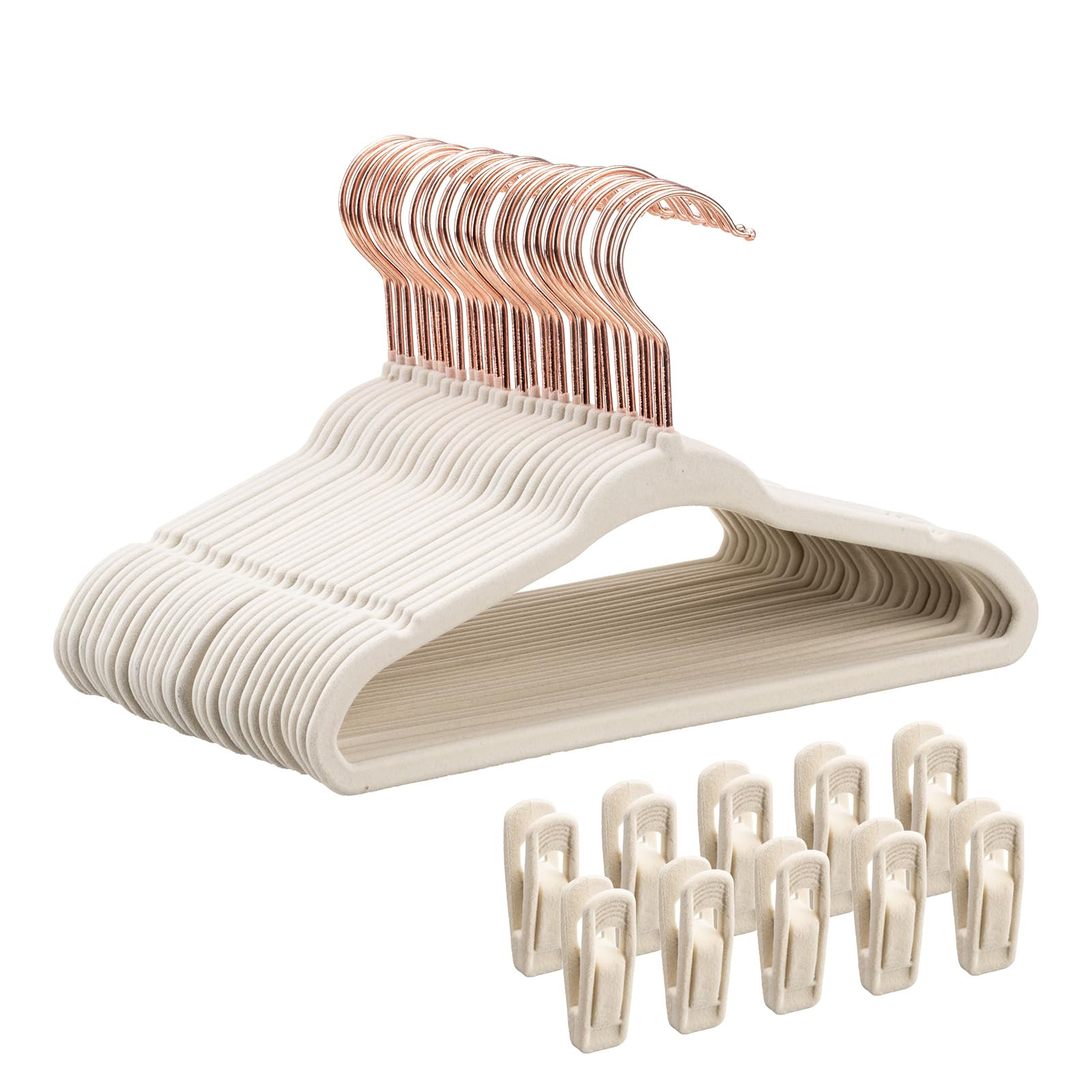 Baby Velvet Hangers 30 Pack - 11 Inch Premium Felt Non Slip Kids Hanger for Infant & Toddler Clot... | Amazon (US)