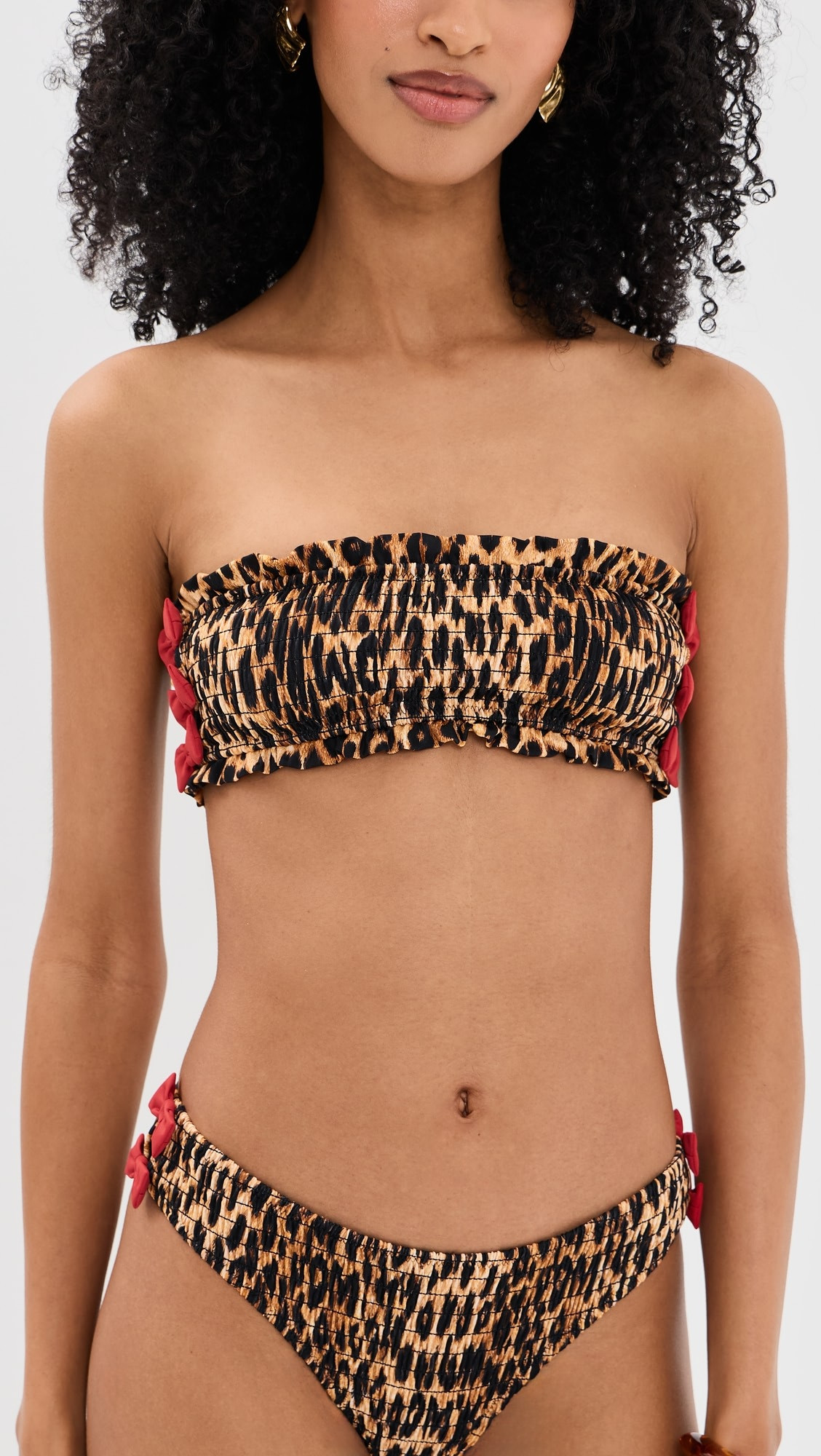 Shirred Bow Bikini Top | Shopbop