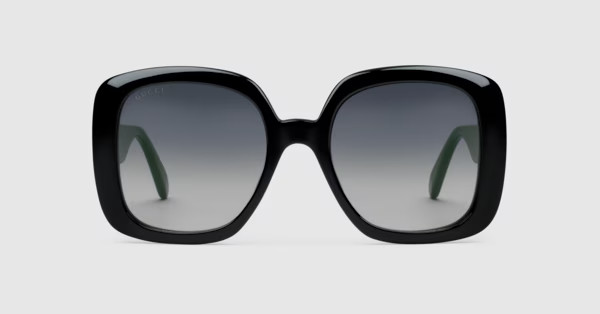 Gucci Square sunglasses with Web | Gucci (US)