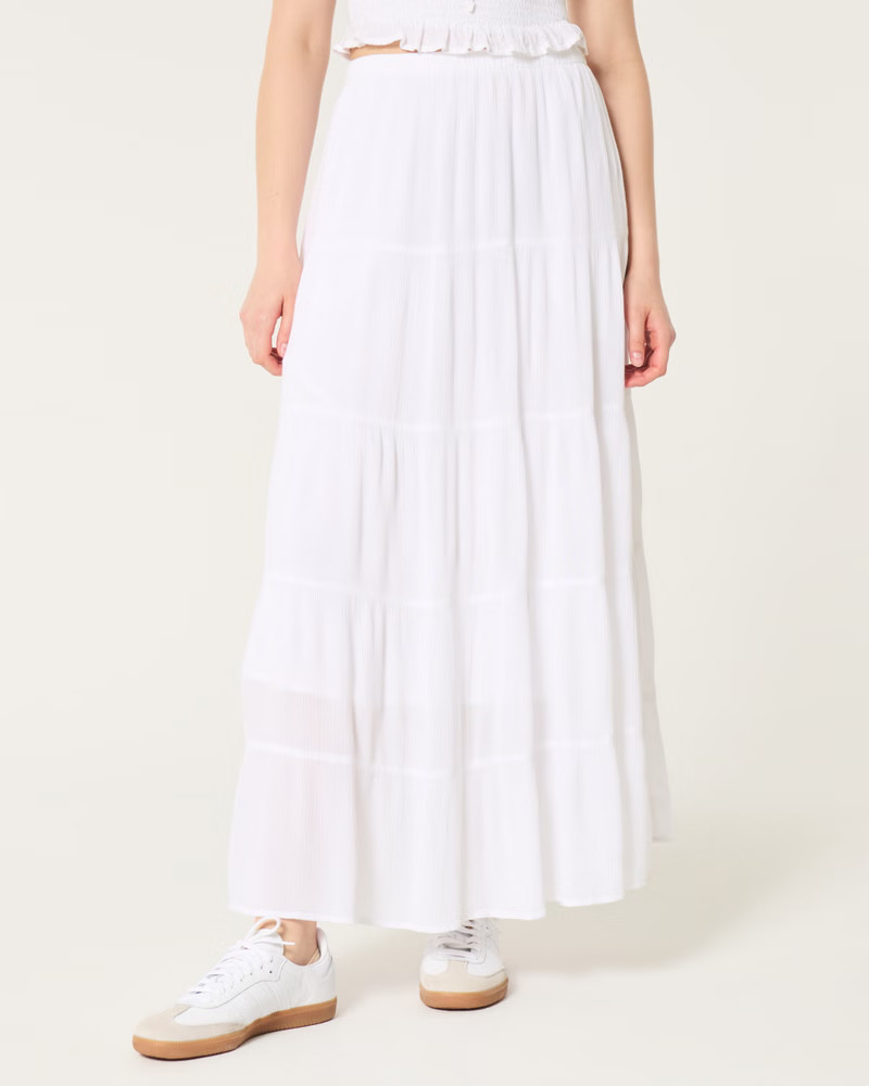 Women's Tiered Maxi Skirt | Women's Bottoms | HollisterCo.com | Hollister (US)