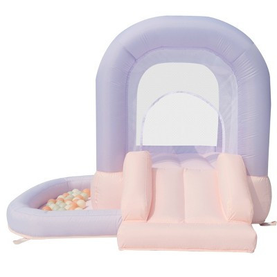 Bounceland Mini Inflatable Bounce House with Ball Pit - Cotton Candy | Target