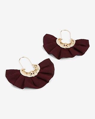 Ruffle Fabric Drop Earrings | Express