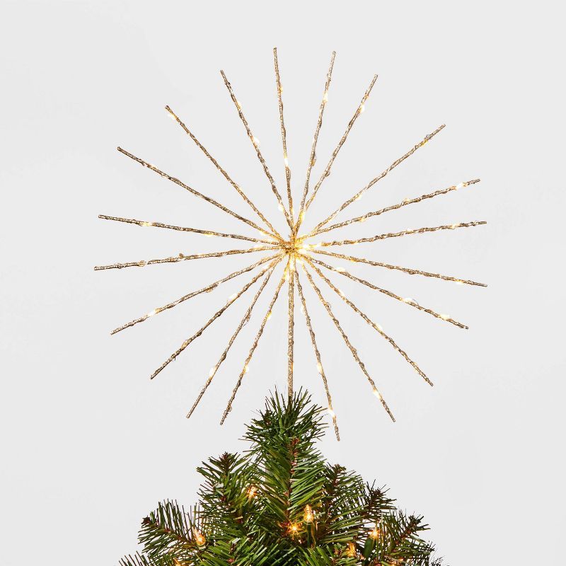 14in 70Lit Twinkling Starburst Spikes Tree Topper - Wondershop&#8482; | Target