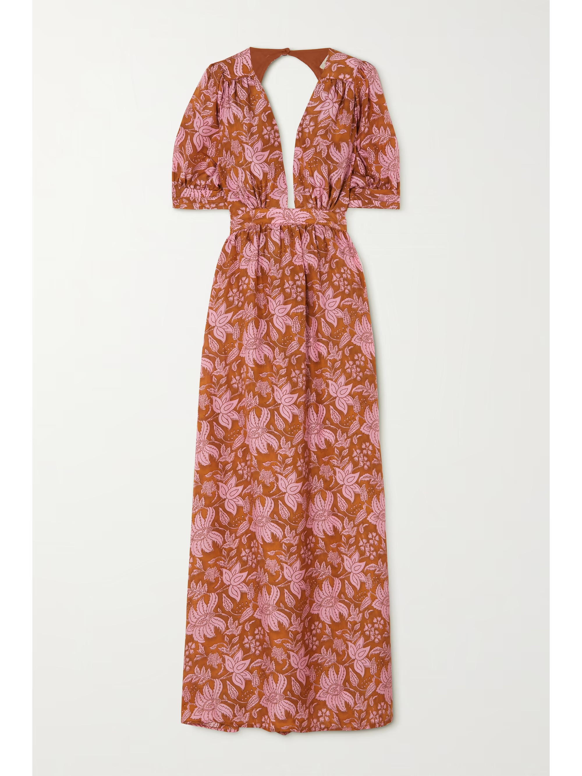 Surya open-back floral-print silk-habotai maxi dress | NET-A-PORTER (US)
