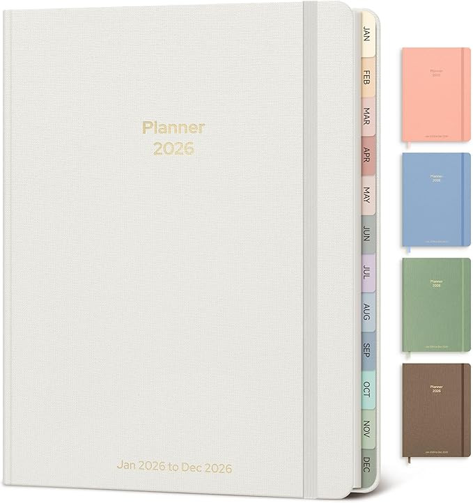 2026 Planner Weekly and Monthly, Jan.2026 - Dec.2026, Linen Hardcover Calendar 2026 Agenda Planne... | Amazon (US)