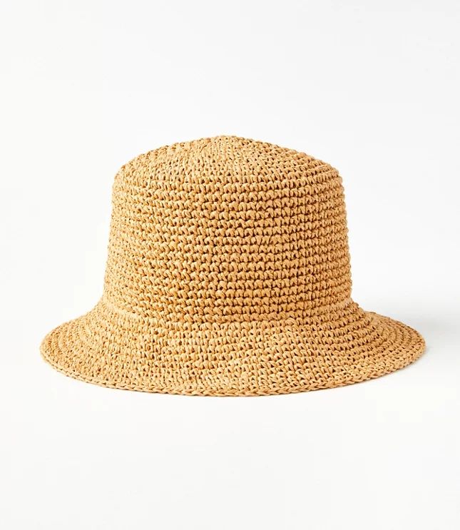 Straw Bucket Hat | LOFT