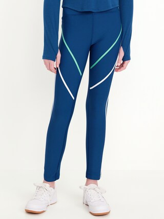 High-Waisted Power-Soft 7/8 Leggings for Girls | Old Navy (US)