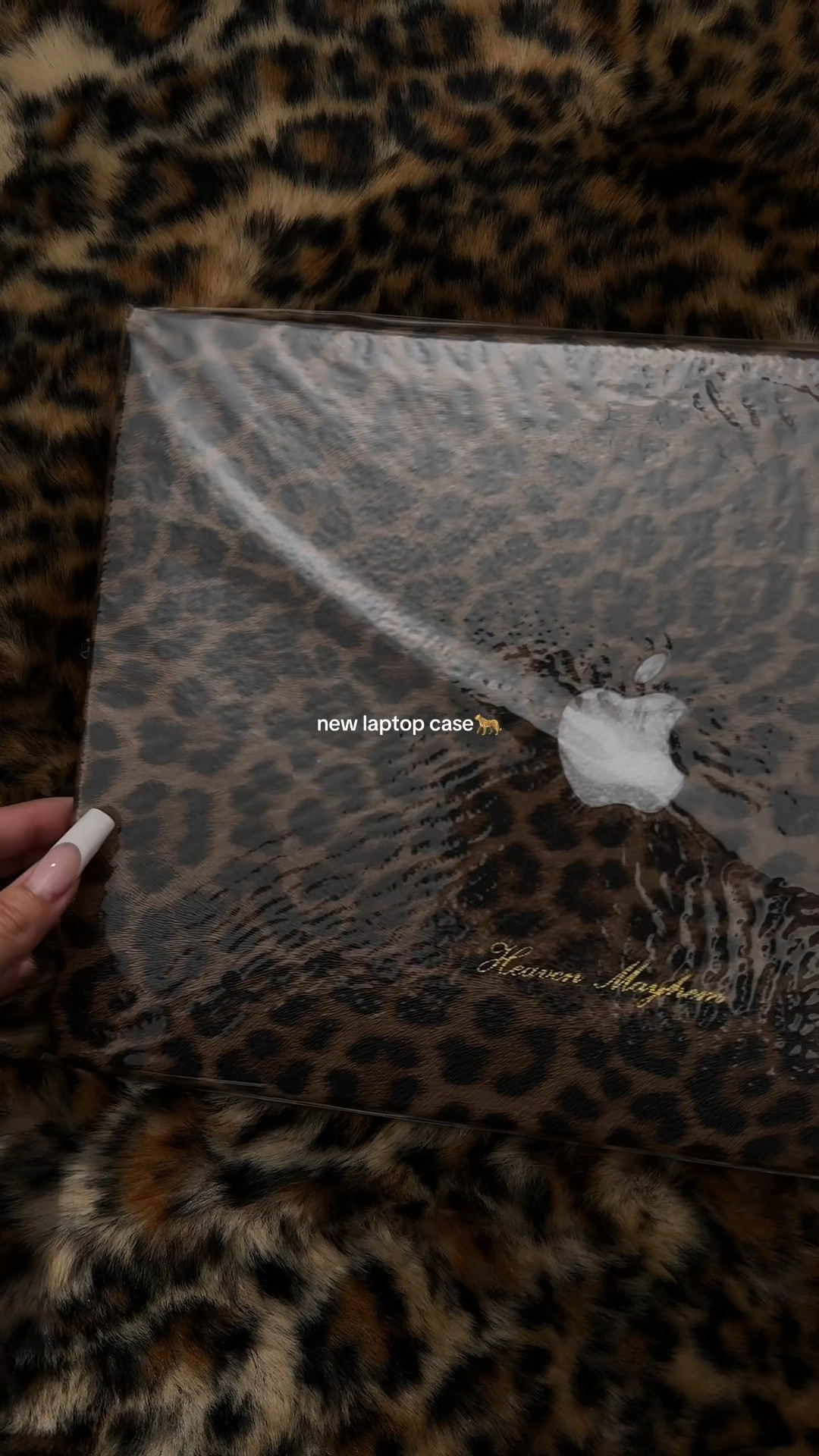 How cute!!!!! New laptop case 🐆