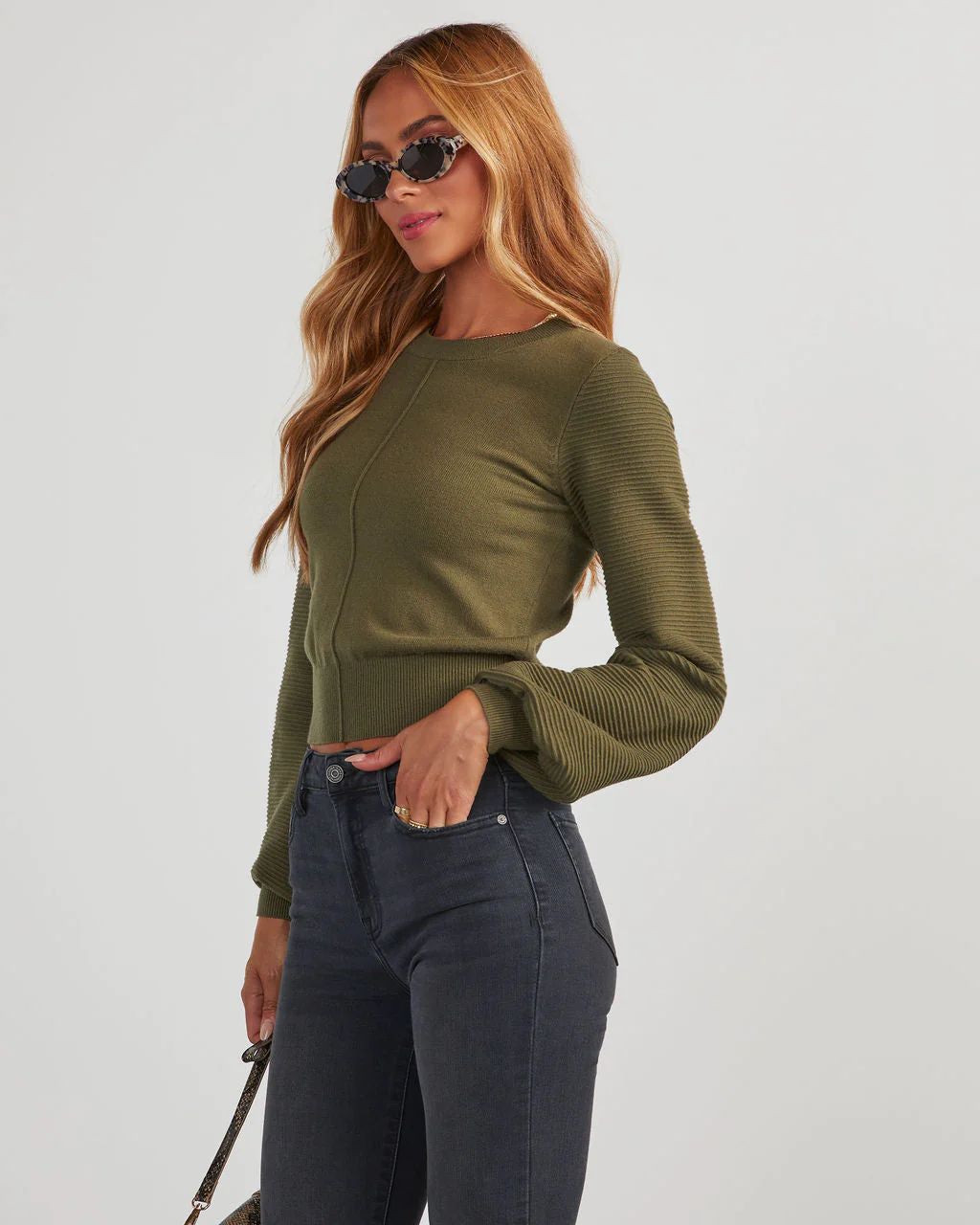 Roane Cropped Pullover Sweater | VICI Collection