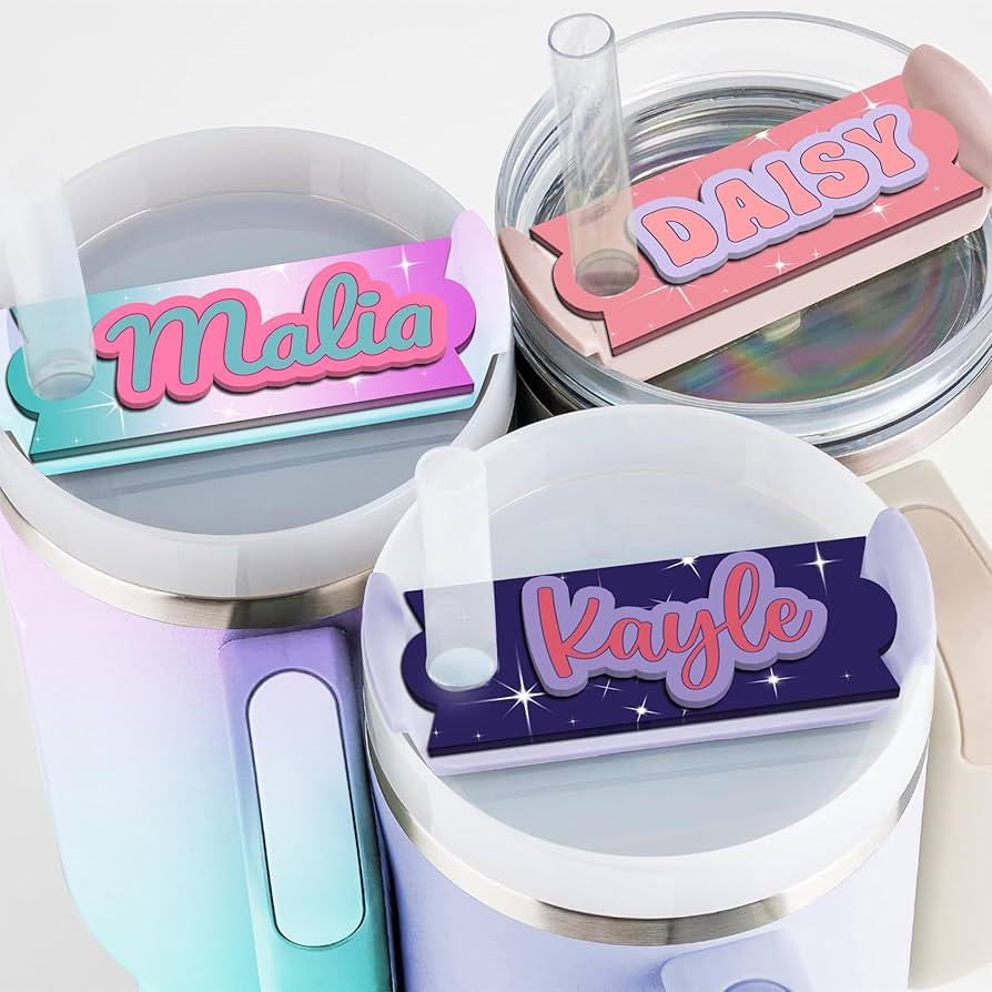 Personalized Stanley Tumbler Name Plates - Stanley Tumbler Name Plate for 30 Oz, 40 Oz - Stanley ... | Amazon (US)