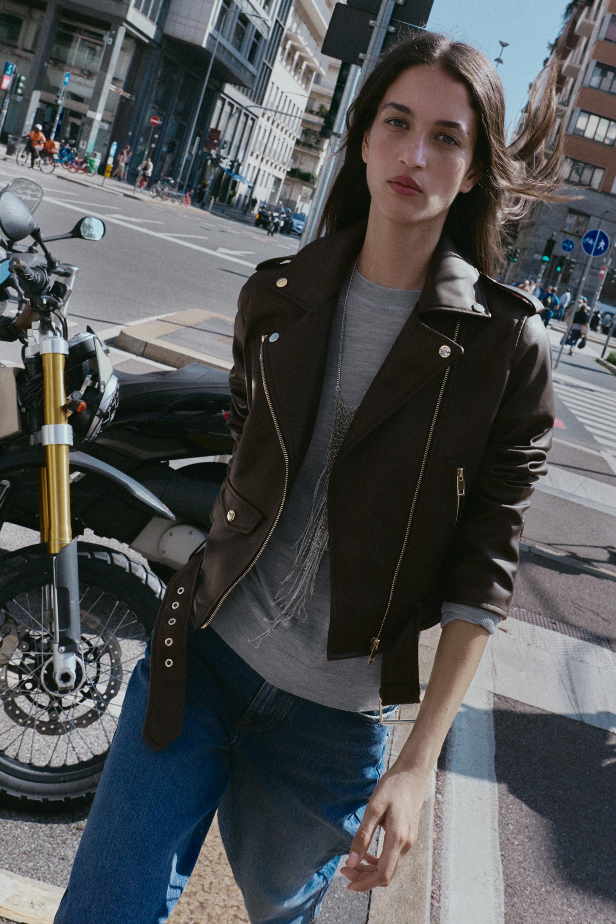 FAUX LEATHER BIKER JACKET | Zara US