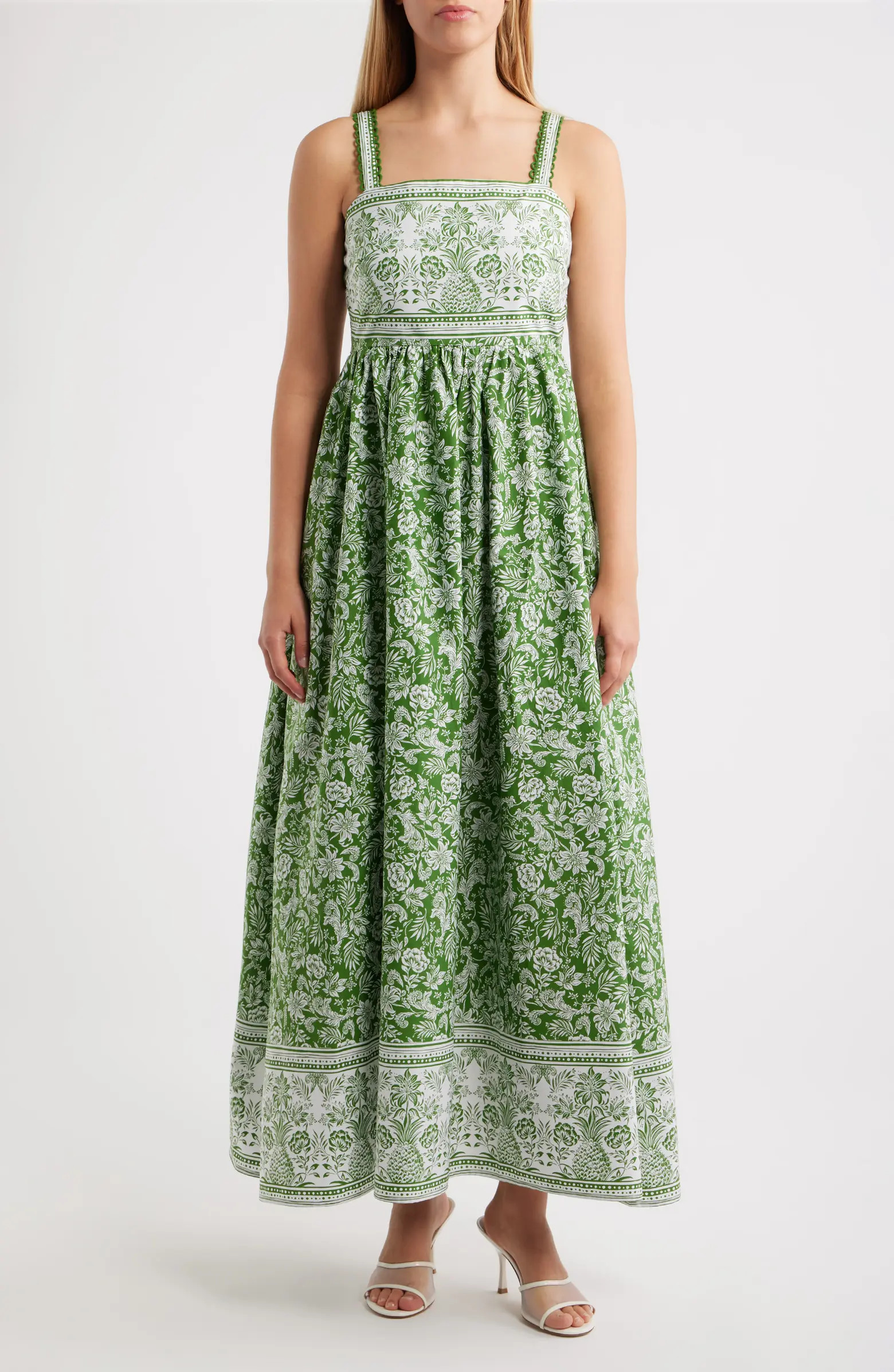CeCe Combo Cotton Midi Dress | Nordstrom | Nordstrom