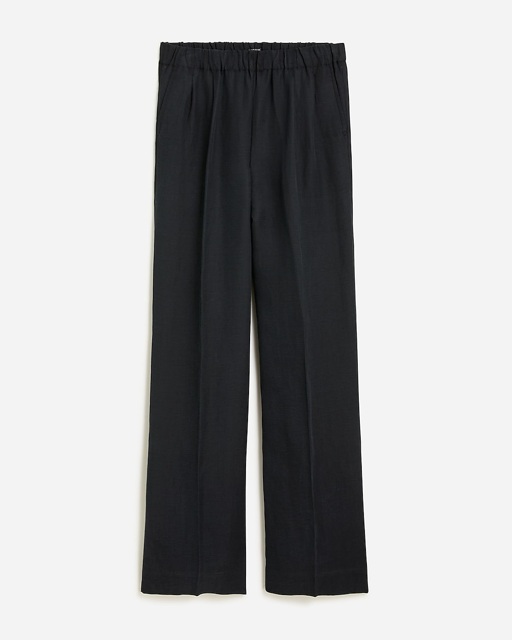Pleated pull-on pant in linen-cupro blend | J. Crew US