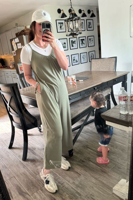 Homeschool mama ootd! I own this Amazon jumpsuit in green and navy. It is GOOD. Has pockets and runs tts. 

#LTKSeasonal #LTKfindsunder100 #LTKfindsunder50
