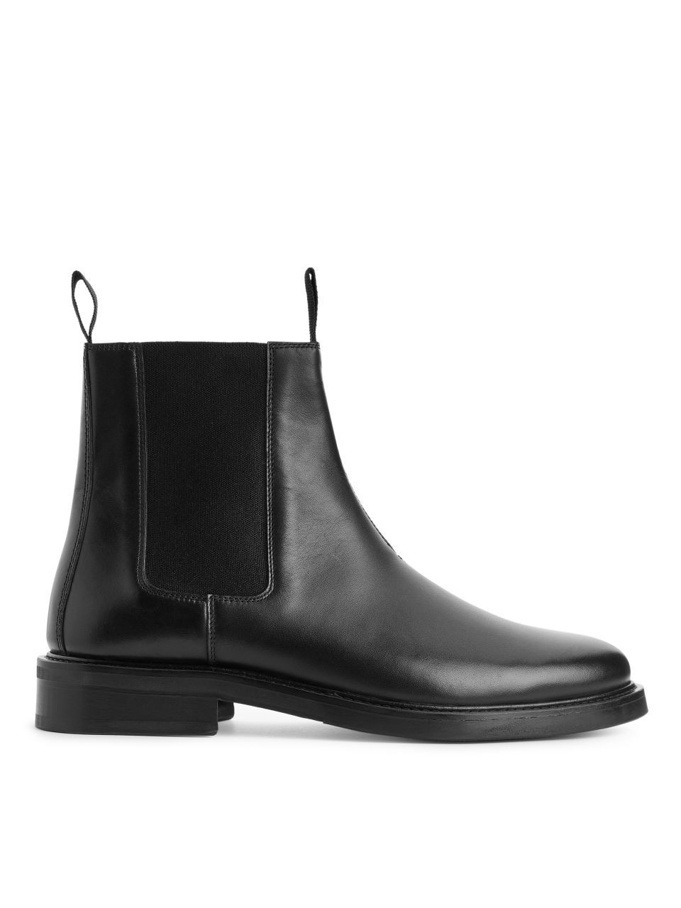 Leather Chelsea Boot - Black | ARKET (US&UK)