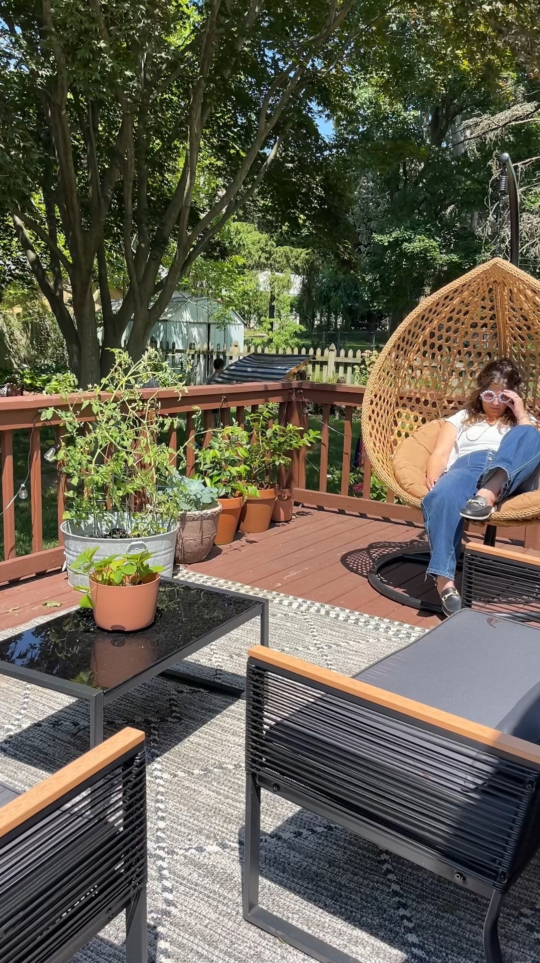 While the kids play, I check on my plants & relax in the egg chair!

My favorite place to be in our backyard!

Summer is my favorite!




Summer, deck, patio furniture, garden, outdoor furniture 


#LTKHome #LTKStyleTip #LTKSeasonal