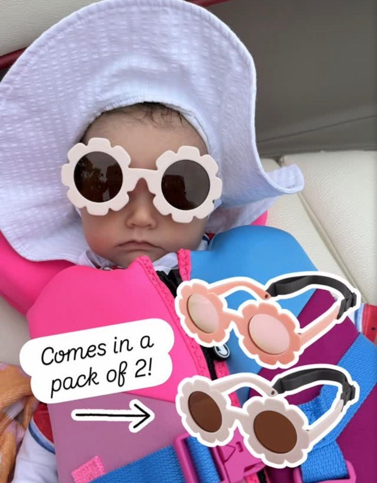 Found the cutest baby sunglasses and I’m obsessed. 🌼🤍

✔️ Comes in a pack of 2
✔️ Adjustable strap so they stay put
✔️ Perfect for summer adventures
✔️ Makes your baby look cooler than you

Chapel approved. 😎☀️

#LTKmomlife #LTKSeasonal #LTKBaby