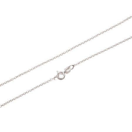 KEZEF Creations 1.3mm Cable Chain Necklace Gold Plated Silver, Rose Gold Plated Silver, Sterling Sil | Walmart (US)