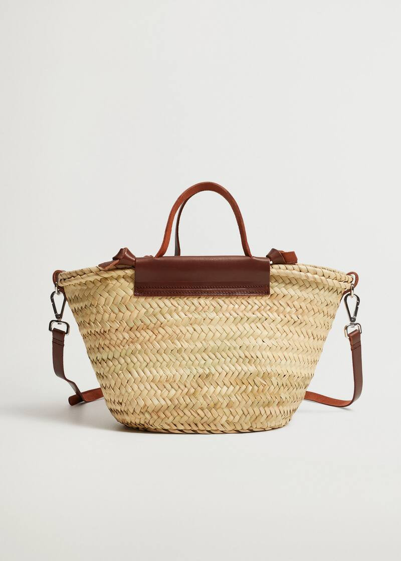 Raffia basket bag | MANGO (US)