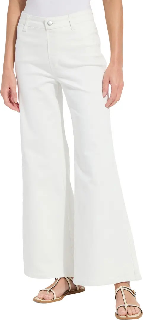 Iris Flat Front Wide Leg Jeans | Nordstrom