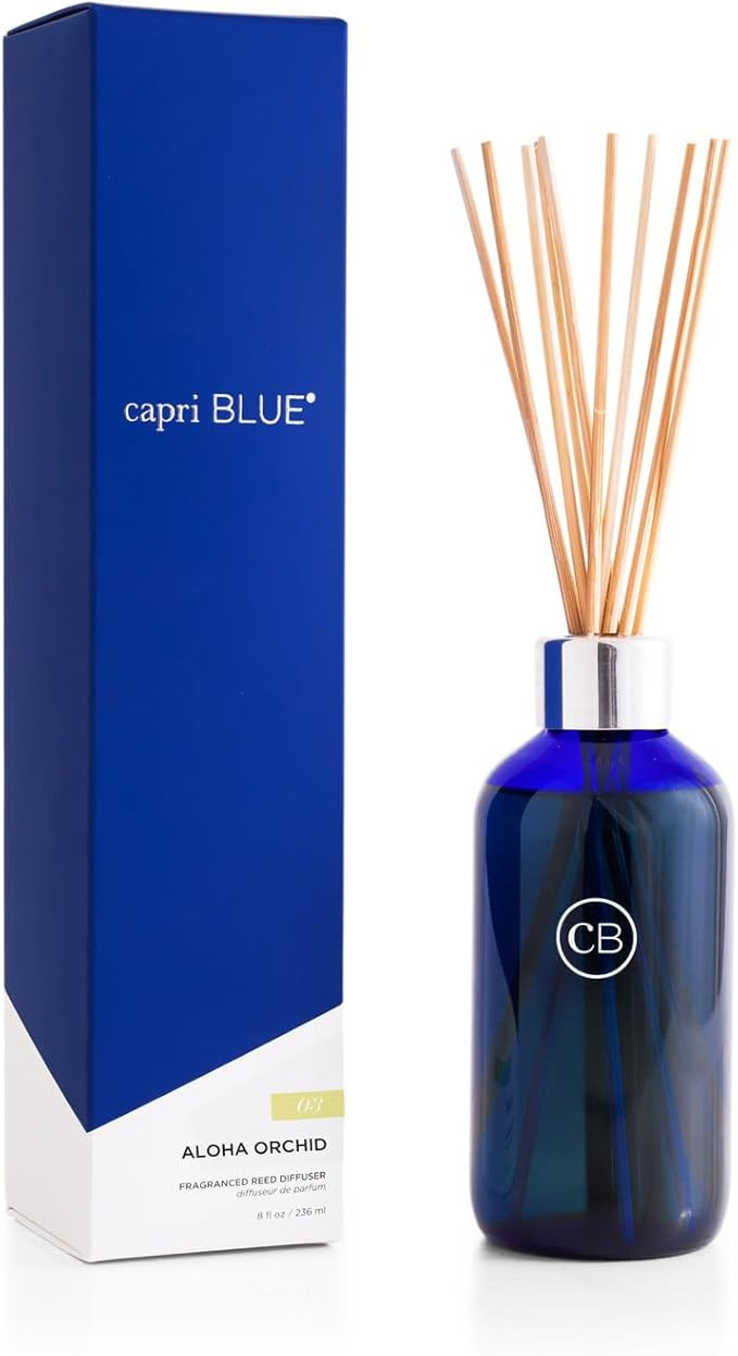 Capri Blue Aloha Orchid Reed Diffuser Set - Includes Reed Diffuser Sticks, Fragrance Oil, and Gla... | Amazon (US)