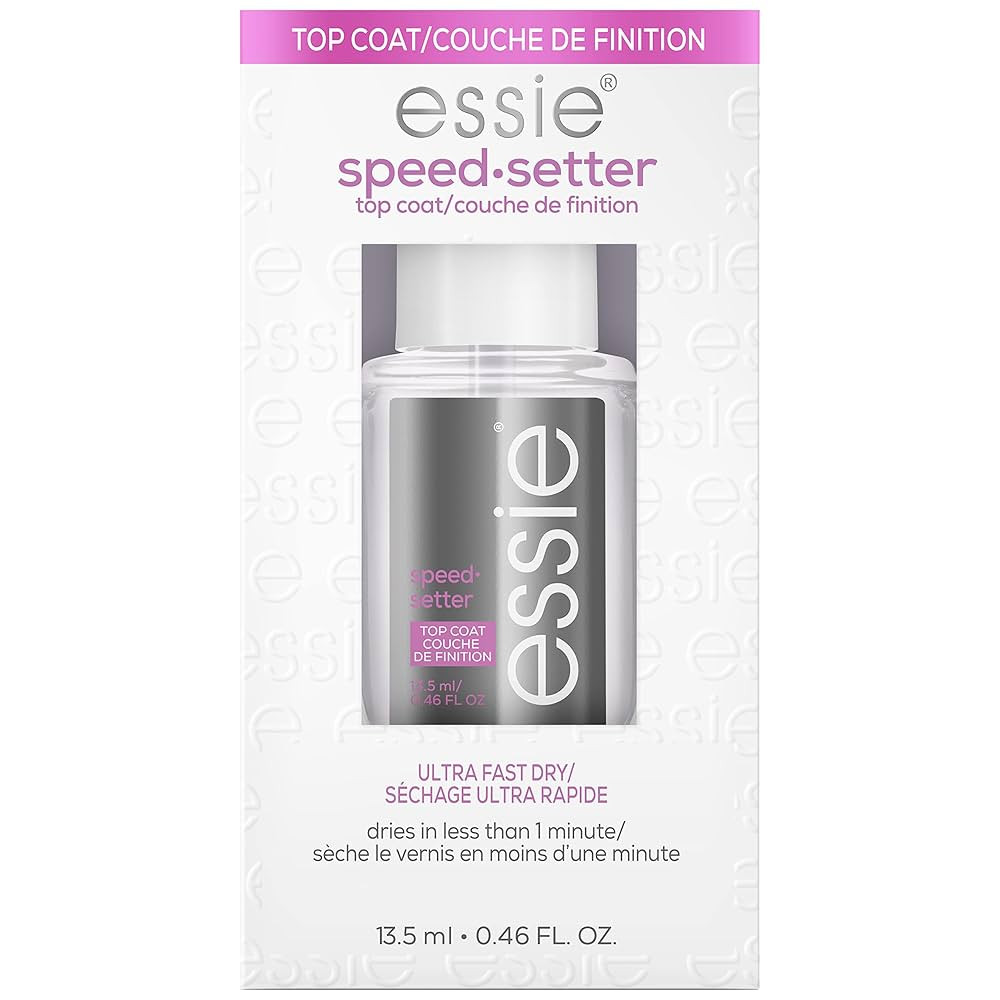 essie Nail Care, 8-Free Vegan, Speed Setter Top Coat, quick-dry nail polish, 0.46 fl oz | Amazon (US)