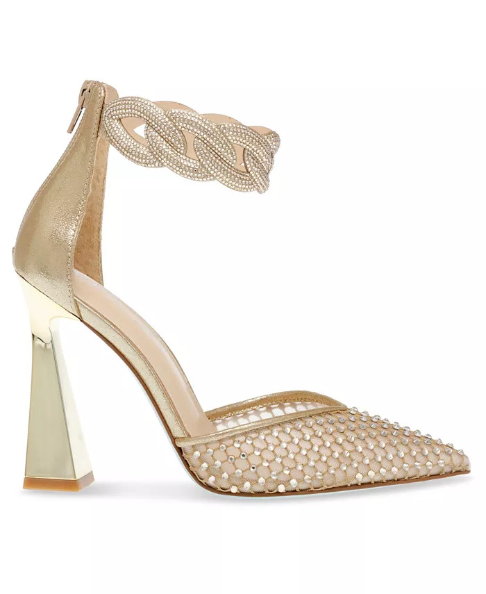 Betsey Johnson Women's Jad Fishnet Evening Pumps - Macy's | Macy's