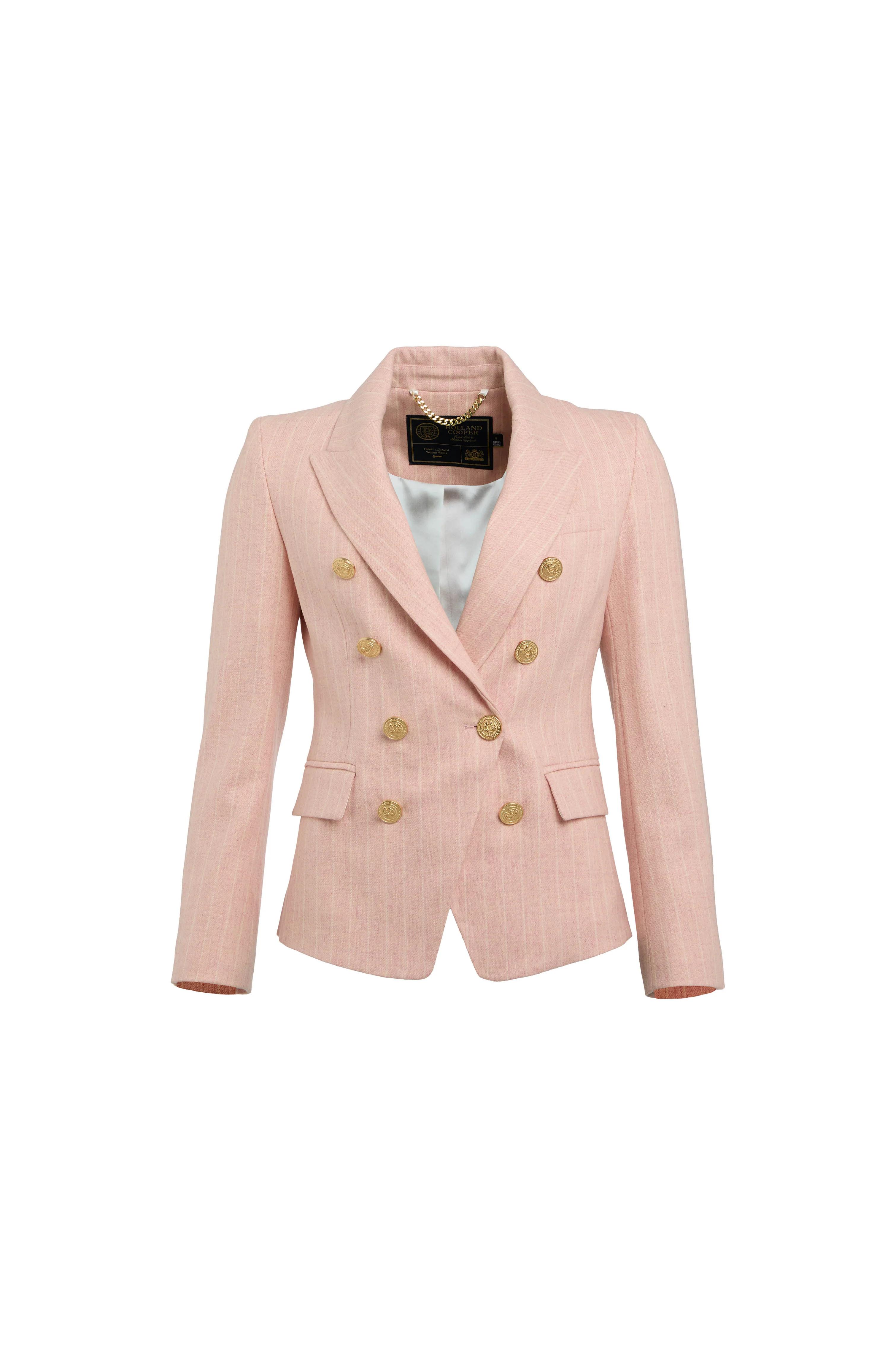 Knightsbridge Blazer (Pink Chalk Pinstripe) | Holland Cooper