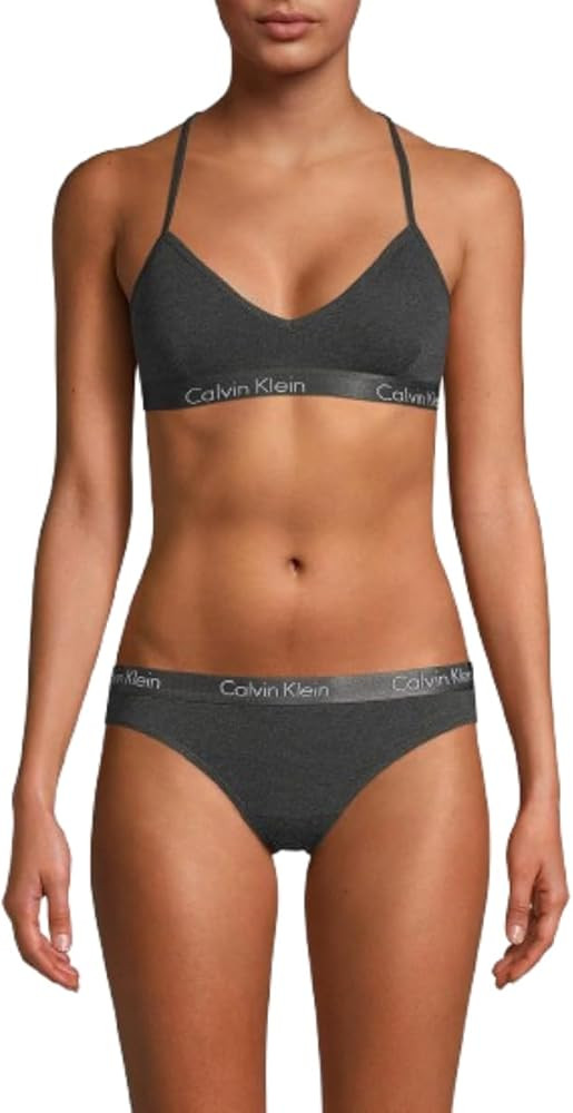 Calvin Klein Women's Motive Cotton Lightly Lined Bralette Bra | Amazon (US)