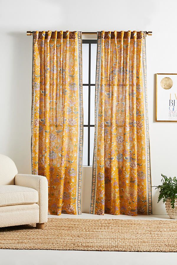 Darby Curtain By Anthropologie in Assorted Size 108 | Anthropologie (US)