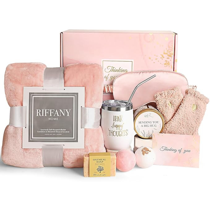 Self Care Gifts for Women, Thinking of You Unique Birthday Gifts, Get Well Soon Care Package with... | Amazon (US)