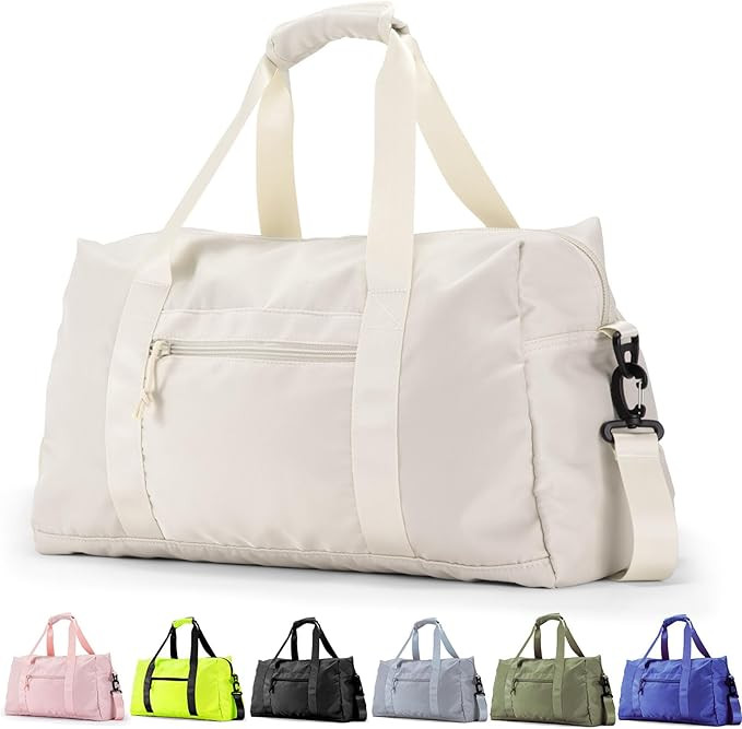 Travel Duffle Bag,Sport Gym Bag for Men And Women with Wet Pocket,Weekender Bag Carry On Tote Bag... | Amazon (US)