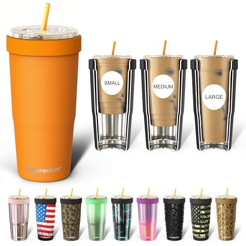 Frost Buddy Togo Buddy | 30 oz Stainless Steel Vacuum Insulated Tumbler | To Go Coffee Cup – Reusable, Iced Coffee Cups, Travel Mug, Thermal Cup for Hot & Cold Drinks, Dunkin Cup (Rocky Top) | Amazon (US)