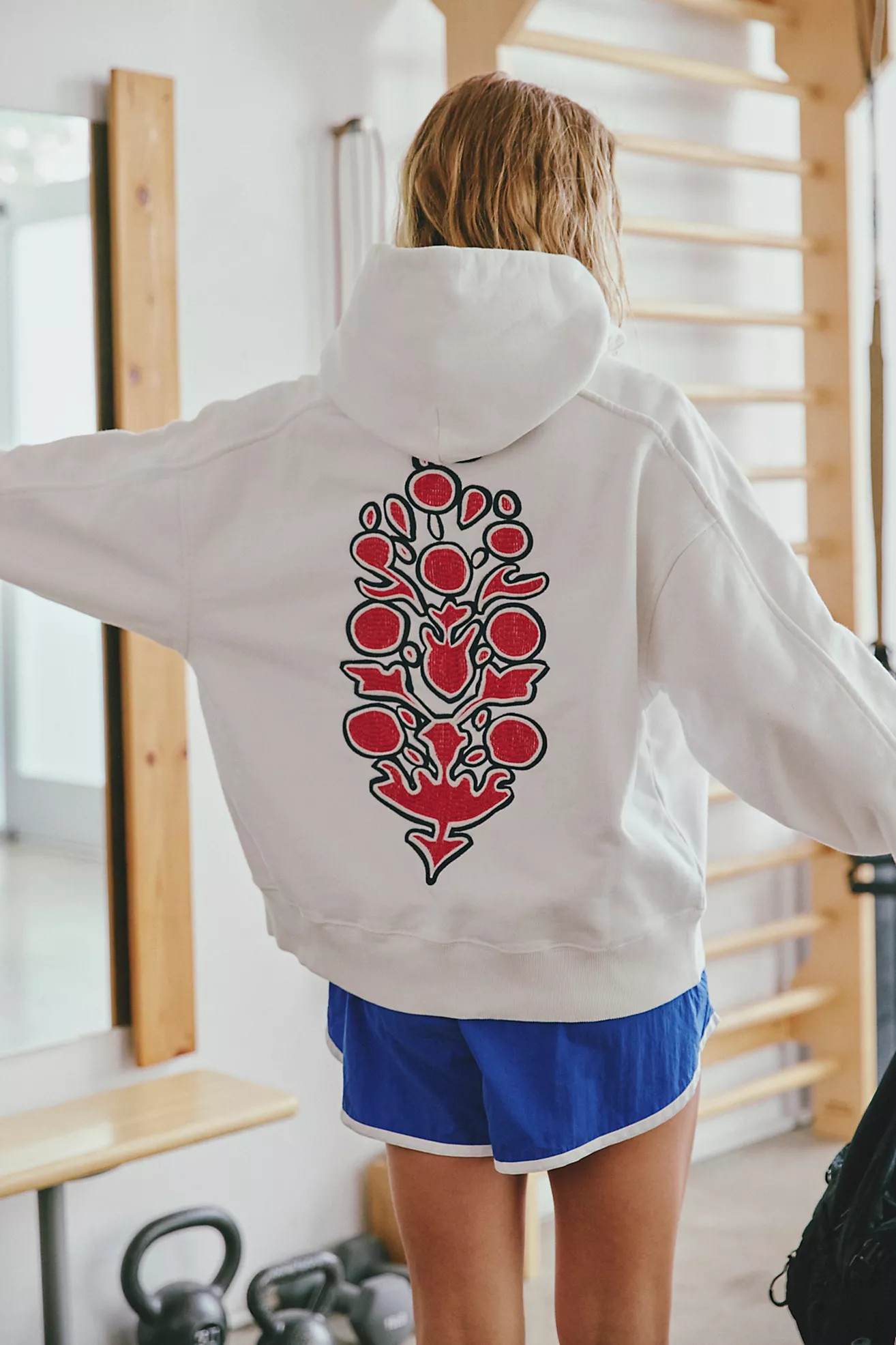 A Cut Above Embroidered Logo Hoodie | Free People (Global - UK&FR Excluded)