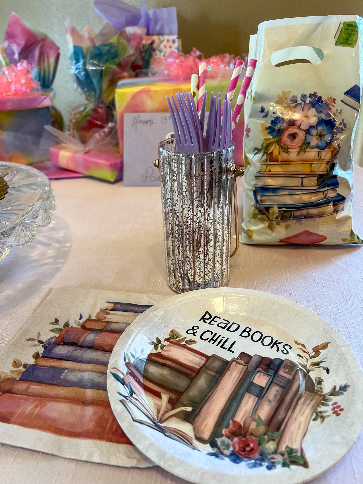 Reading party favors
Book birthday theme supplies
Cake plates
Napkins
Favor baggies
bags
Book with flowers theme
Amazon finds 
Chapter 13 birthday 

#LTKOver40 #LTKKids #LTKParties