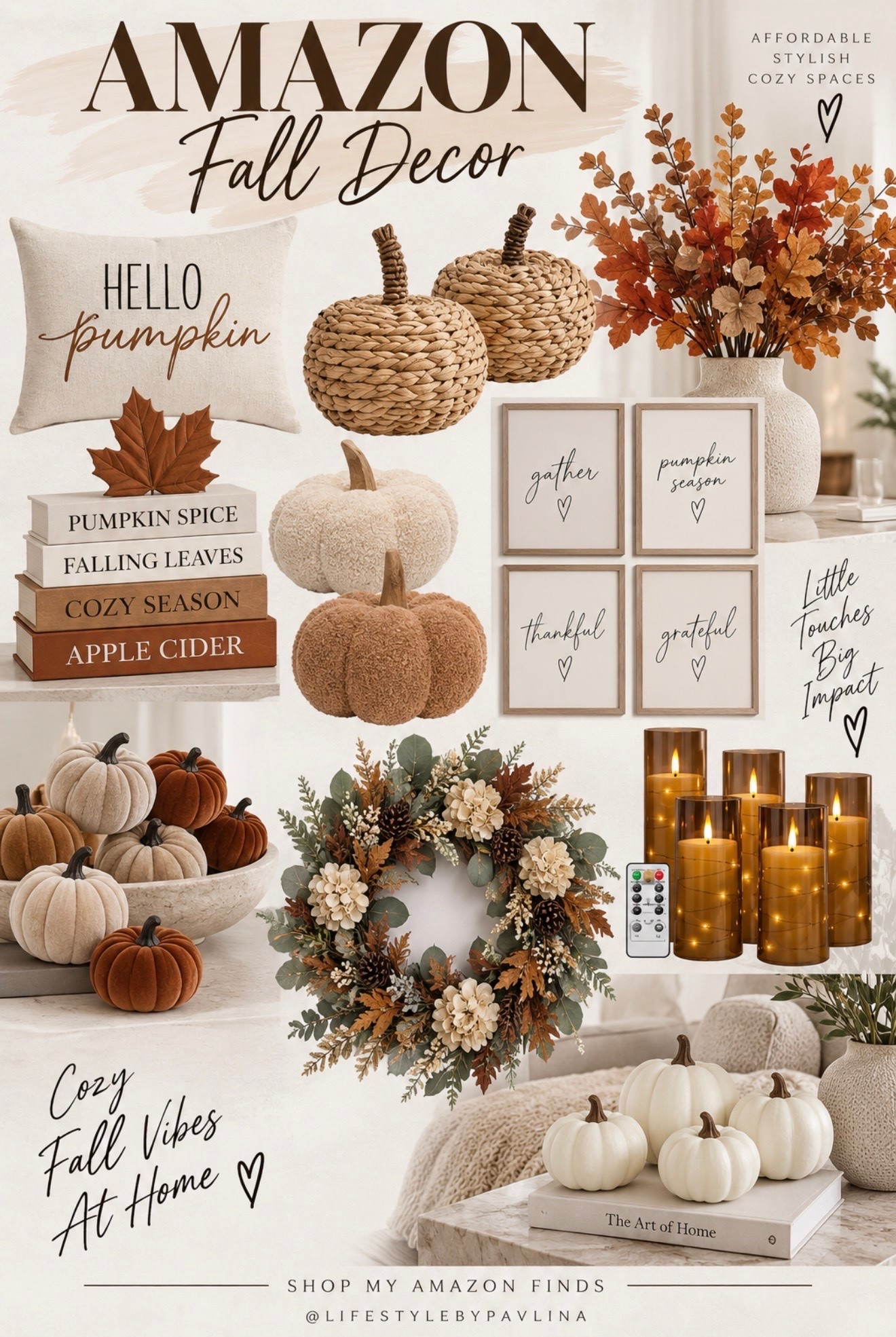 AMAZON FALL DECOR

Cozy fall vibes with this affordable fall decor 

Fall home, home decor,

#LTKfall #LTKhome #LTKsale