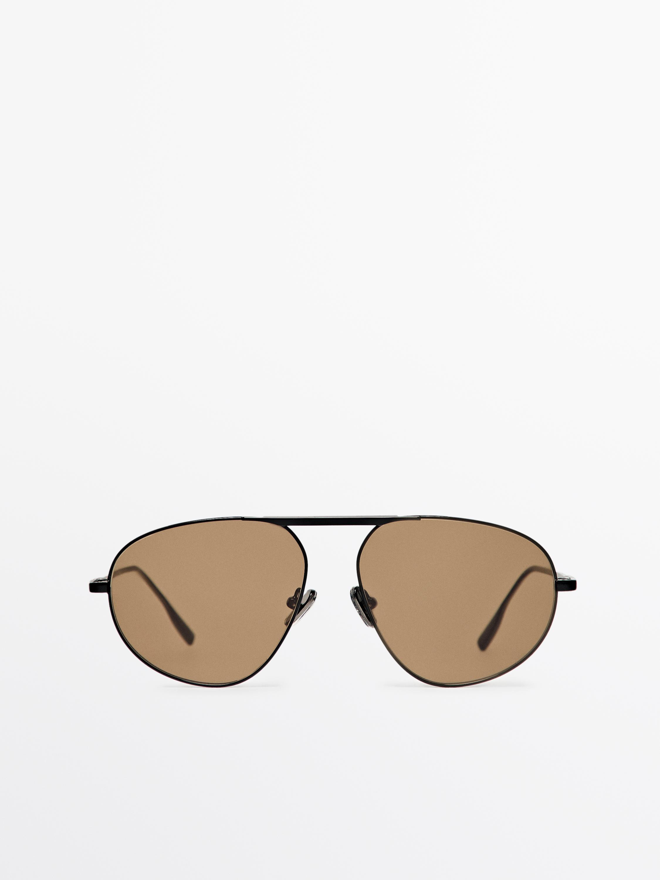 Metal aviator sunglasses | Massimo Dutti UK