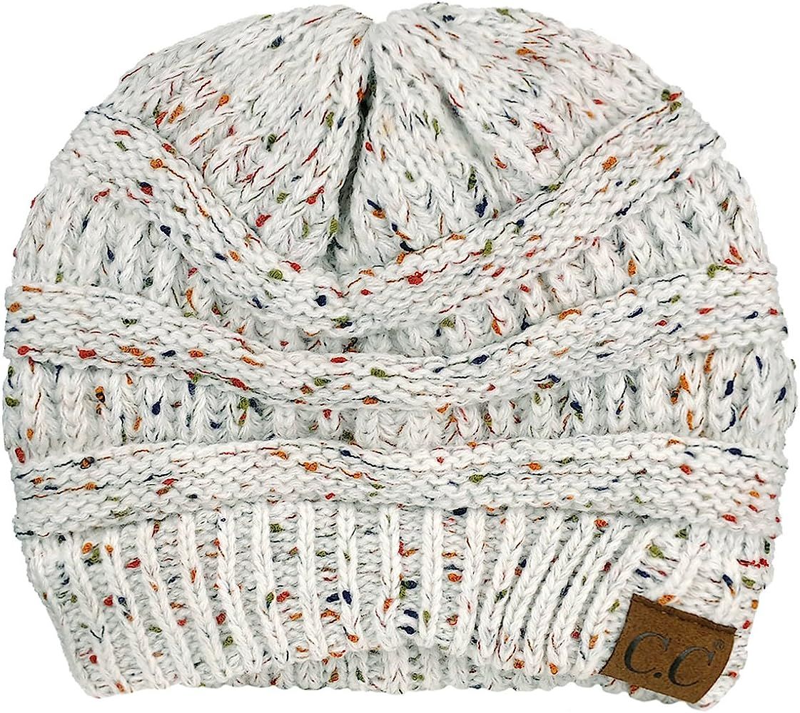 Trendy Warm Chunky Soft Stretch Cable Knit Beanie Skully | Amazon (US)