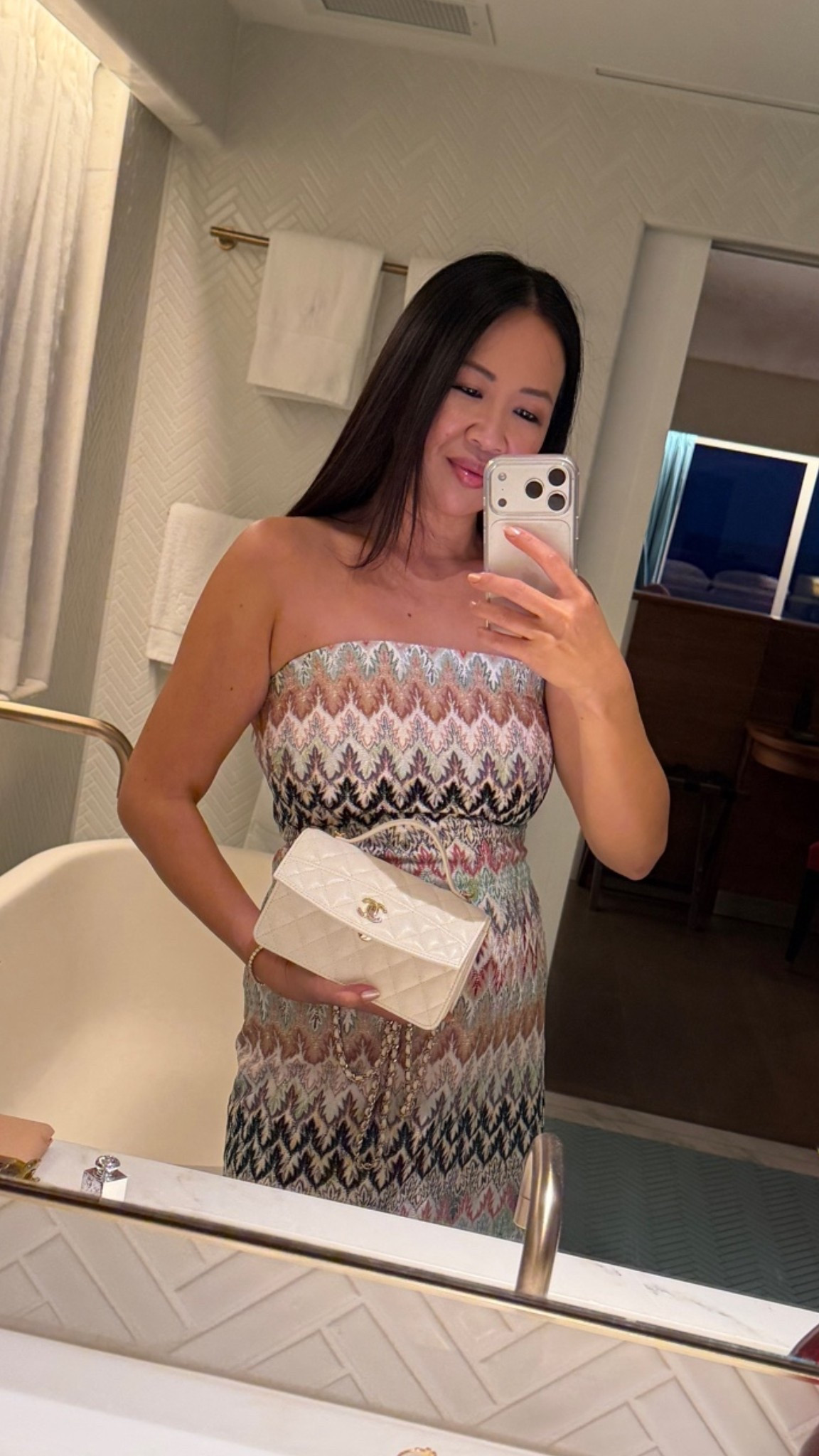 Missoni Dress, wearing a Size 44 (for 34C/5’3”)