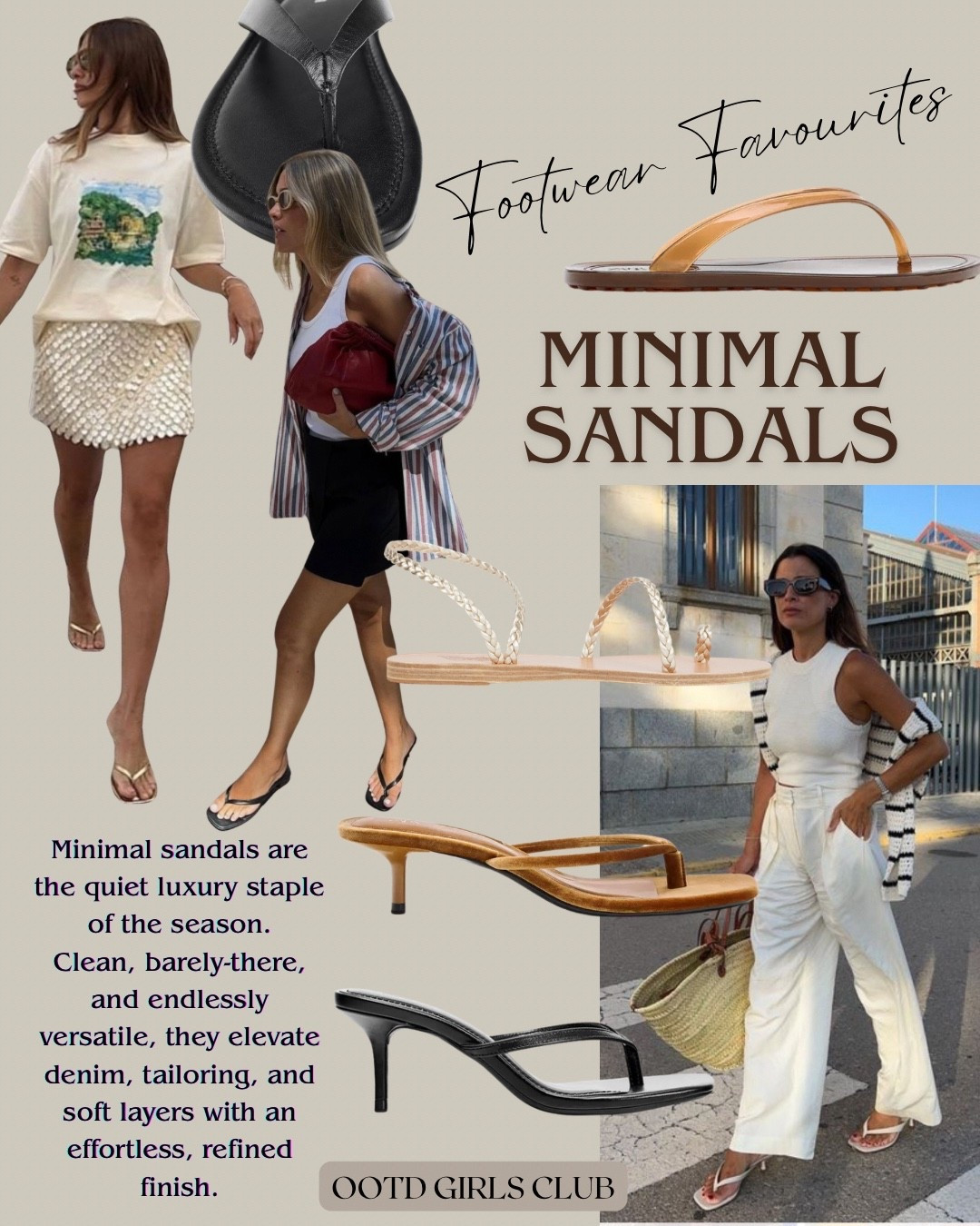 Minimal sandals - thong sandals - footwear trends 2026

#LTKshoes #LTKspring