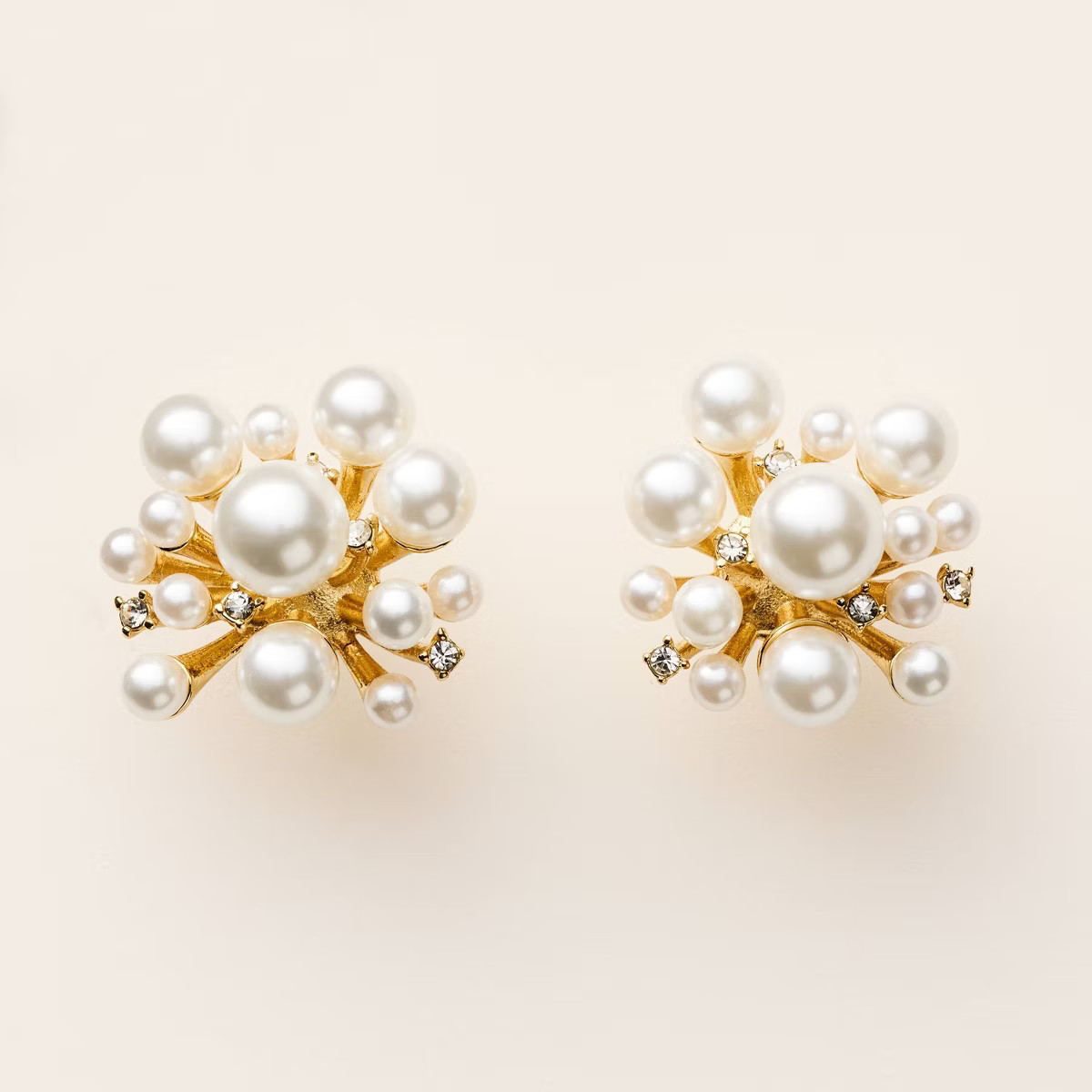 Pearl Cluster Stud Earrings - kate spade new york x Target White/Gold | Target