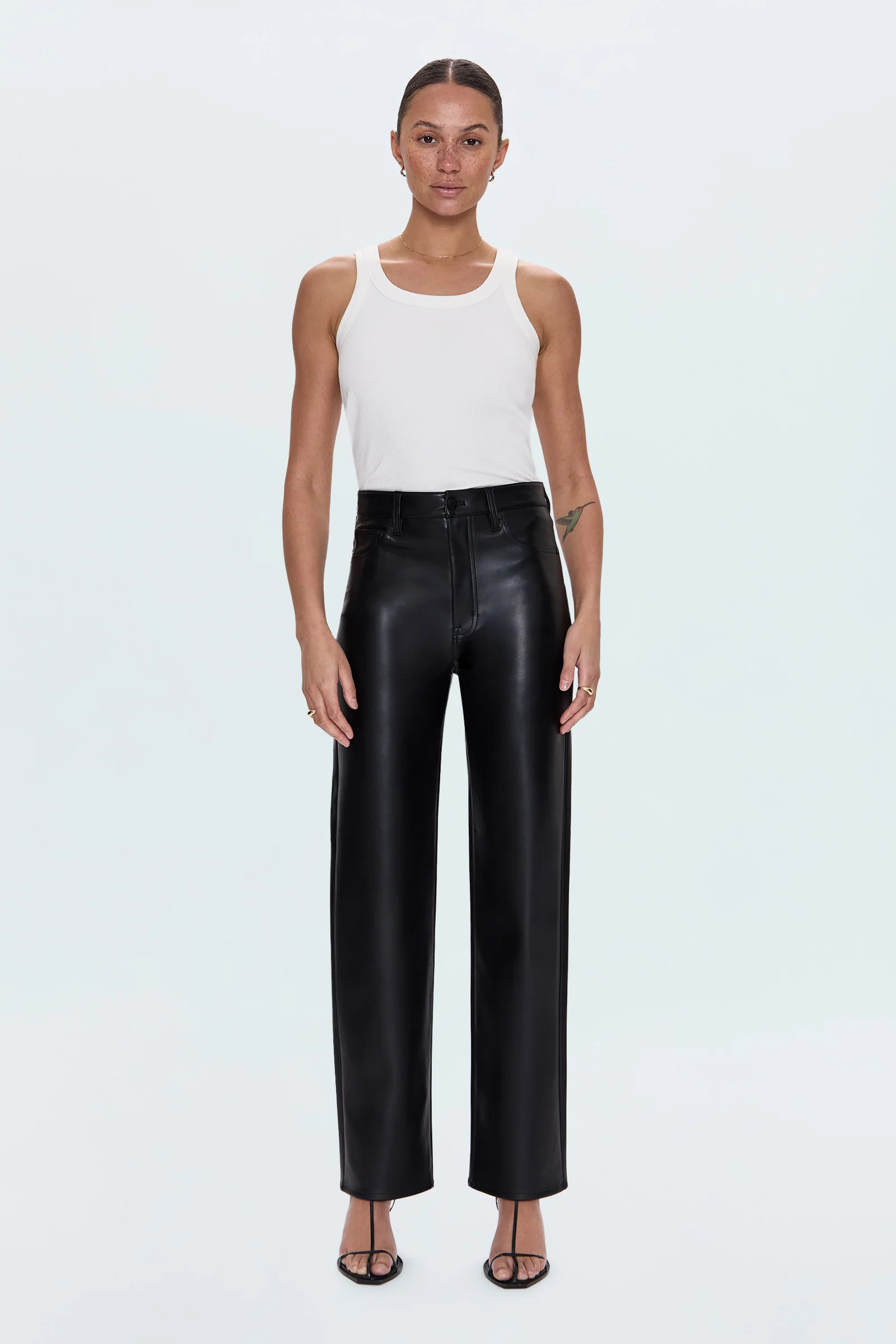 Cassie Super High Rise Straight Pant - Onyx | Pistola Denim