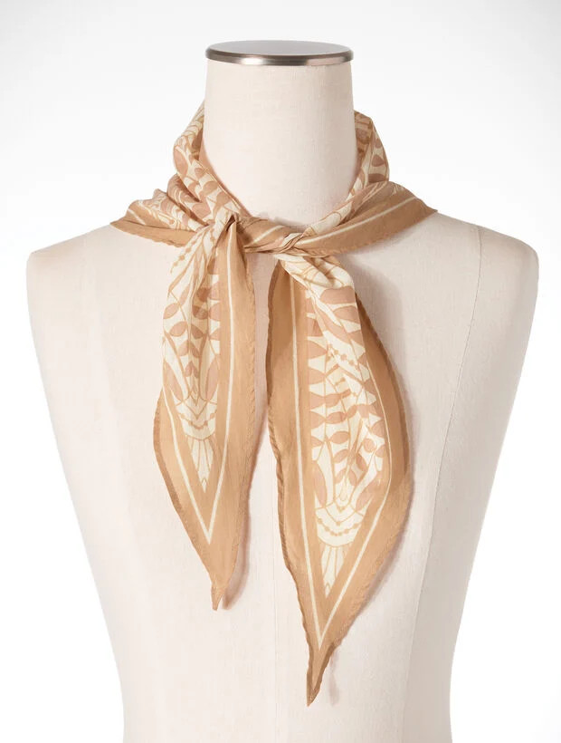 Swaying Petals Diamond Scarf | Talbots