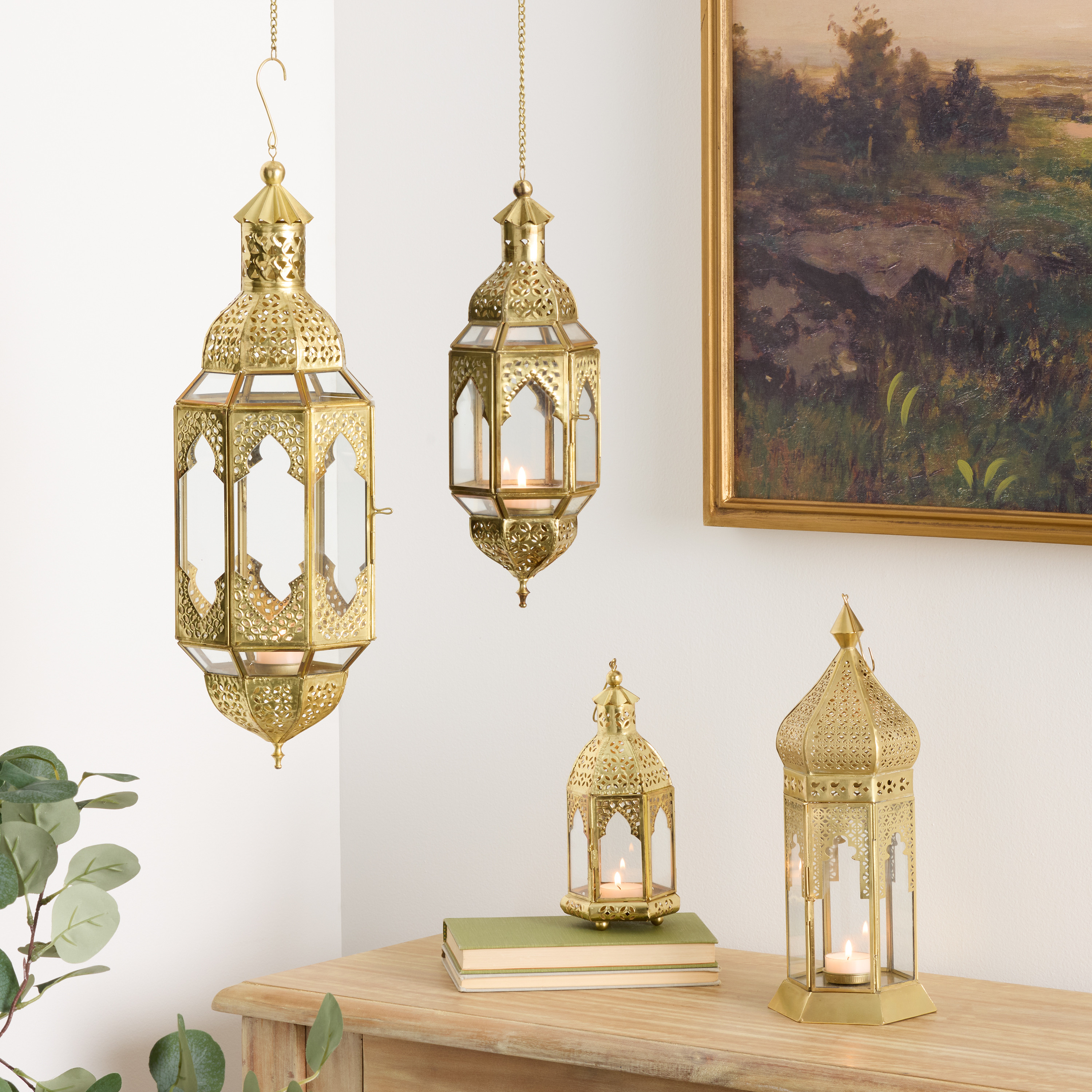 Latika Antique Gold Candle Lantern Collection | World Market