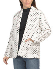 Polka Dot Printed Quilted Jacket | Midweight Jackets | Marshalls | Marshalls