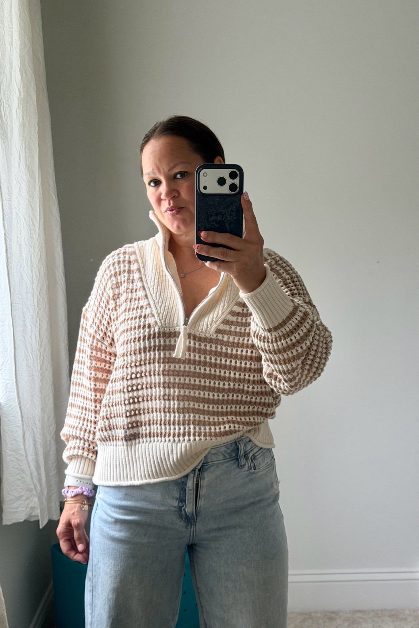 Cozy neutrals are officially back. ☁️
This half-zip sweater is one of those pieces you’ll reach for all fall—soft, oversized, and easy to pair with your favorite denim.

#LTKStyle #LTKFall #NeutralStyle #CasualChic #EverydayStyle #SweaterWeather #FallFashion

#LTKootd #LTKSaleAlert #LTKOver40