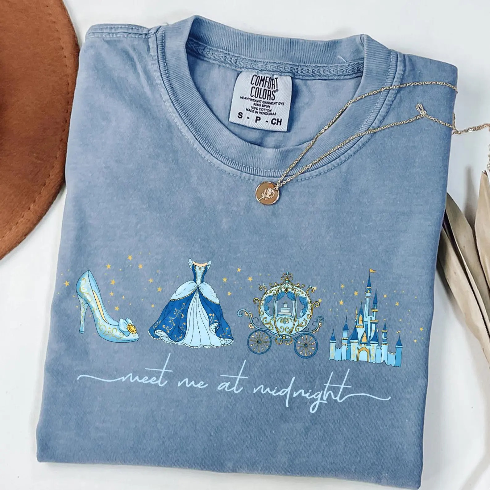 Comfort Colors® Meet me at Midnight Shirt, Cinderella Inspired T-Shirt, Disney Cinderella Shirt,... | Etsy (US)