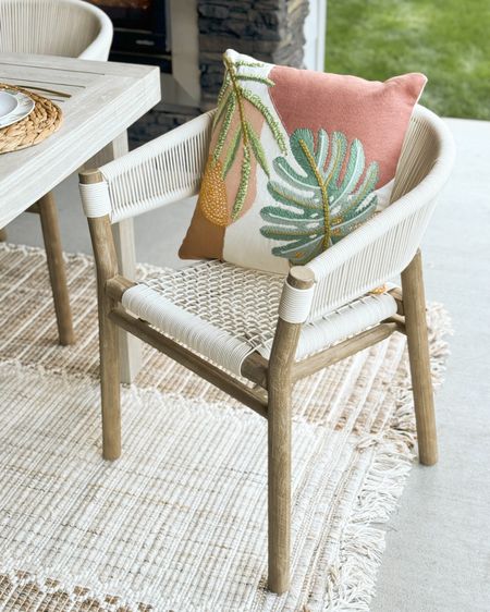 Outdoor dining chair set and dinnerware, outdoor chairs and rug

#LTKparties #LTKhome #LTKSeasonal