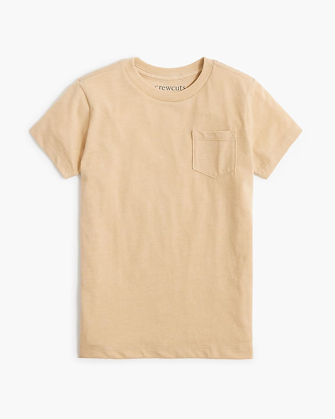 Boys' cotton-blend jersey pocket tee | J.Crew Factory