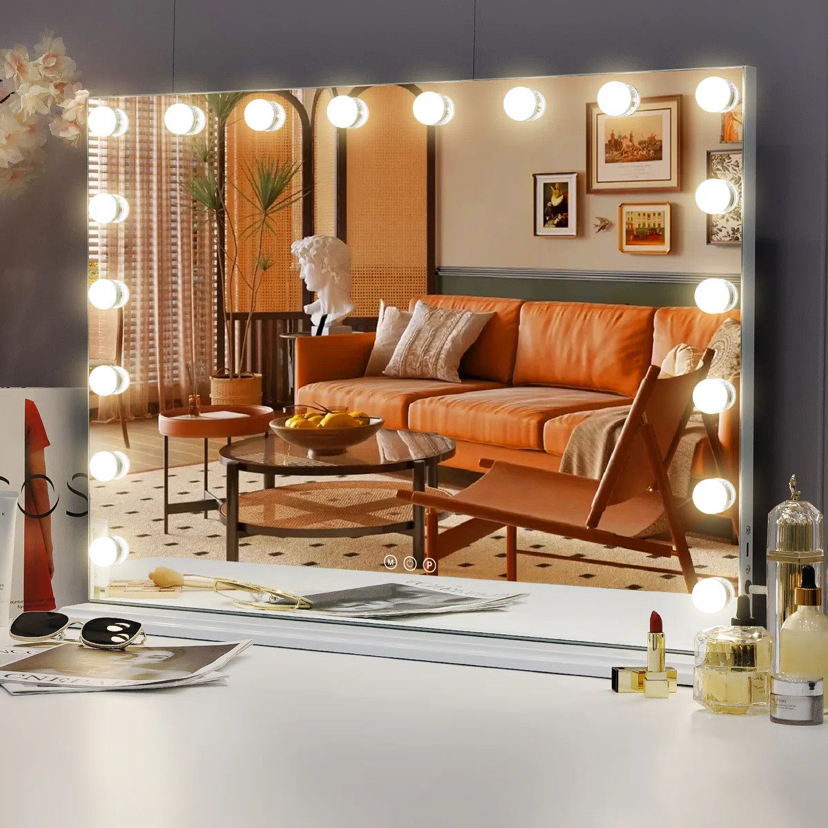 Rectangle LED Metal Mirror | Wayfair North America
